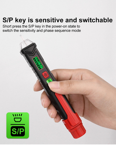 Détecteur de tension numérique sans contact portable de type stylo HT100P, testeur de tension, testeur multifonction - Product Image 1
