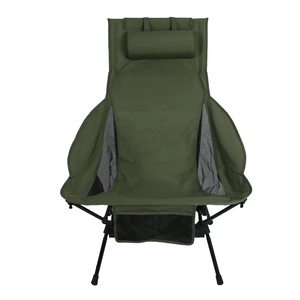 كرسي شاطئ/تخييم خفيف الوزن من الألومنيوم قابل للتعديل محمول قابل للطي بلون واحد تصميم عصري للبيع بالجملة للاستخدام الخارجي - Product Image 3