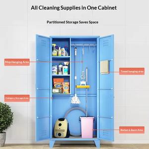 Gabinete <span class=keywords><strong>de</strong></span> Limpieza Resistente con Puerta Cerrada y Orificios <span class=keywords><strong>de</strong></span> Ventilación que Previenen Olores, <span class=keywords><strong>Armario</strong></span> <span class=keywords><strong>de</strong></span> Almacenamiento <span class=keywords><strong>de</strong></span> Herramientas para Servicios <span class=keywords><strong>de</strong></span> Limpieza y Hogar - Product Image 3