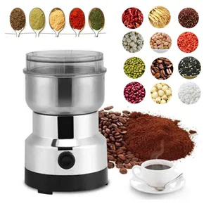 Beans Spices Grains Grinding Machine Multifunctional Home Coffee Grinder Machine Electric Coffee Grinder Kitchen Cereals Nuts