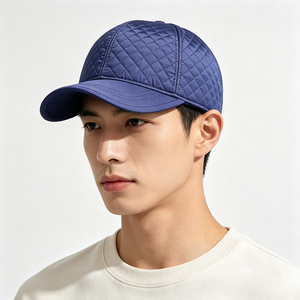 Gorra de Béisbol Deportiva Unisex Acolchada y Aislante, de 6 Paneles, Estructurada, Color Azul Marino, para Uso Diario en Exteriores, Ajustable - Product Image 1