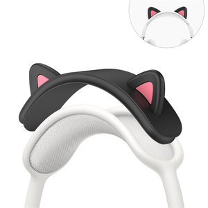 Cute Cat Ears funda protectora de haz para Apple para <span class=keywords><strong>AirPods</strong></span> <span class=keywords><strong>Max</strong></span> inalámbrico para auriculares Bluetooth <span class=keywords><strong>diadema</strong></span> accesorio para auriculares - Product Image 2