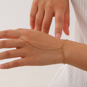 G4558, venta al por mayor, anillo <span class=keywords><strong>de</strong></span> dedo <span class=keywords><strong>de</strong></span> acero inoxidable, pulseras apiladas, impermeable, diseño <span class=keywords><strong>de</strong></span> cuentas <span class=keywords><strong>de</strong></span> perlas, pulseras esclavas <span class=keywords><strong>de</strong></span> moda - Product Image 3