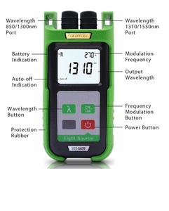 New Product Handheld <b>Fiber</b> <b>Optic</b> <b>Light</b> Source with SC Universal Connector for FTTH Network Testing - Product Image 5