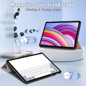 เคสแท็บเล็ตหนัง PU แบบแข็งพับได้กันกระแทกกันตกสำหรับ Redmi Pad Pro 12.1นิ้วระบบแม่เหล็กสำหรับการนอนหลับ/<span class=keywords><strong>ตื่น</strong></span>อัตโนมัติ - Product Image 2
