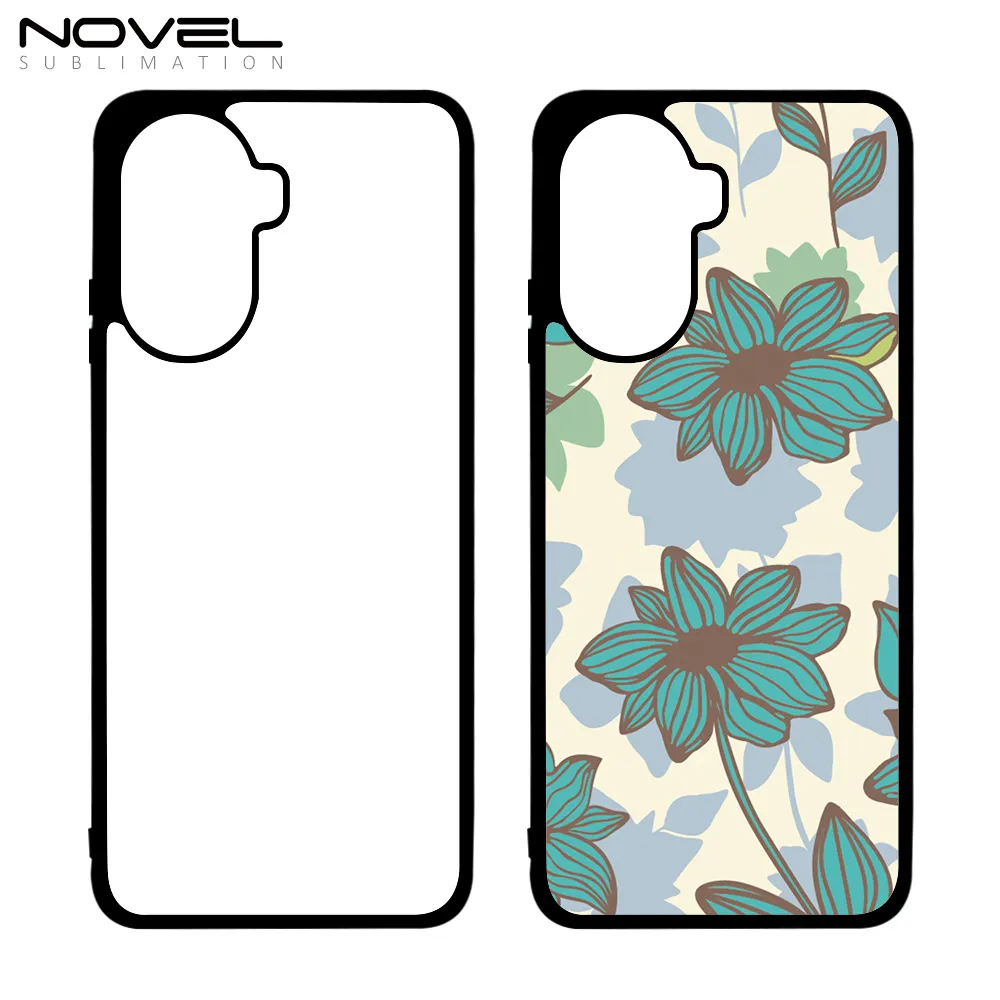 Heat Transfer Printing Blank Luxury 2d Silicone sublimation Mobile Phone Case For Huawei Nova Y70, Y70 plus