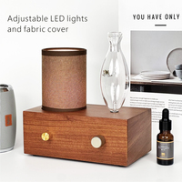 Diffuseur d'arômes en bois de palissandre LX-510h, nouveau modèle, nébuliseur, luminosité réglable avec lumière LED pour la maison-SPA