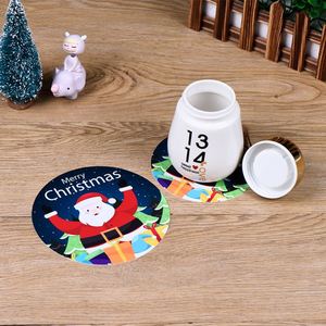 Factory Price Customized Christmas Coasters Custom Design Wholesale Round Colorful Pvc Rubber Coaster Cup Mat - Product Image 5