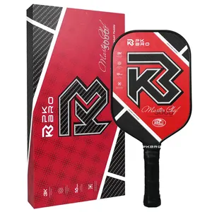 Disesuaikan High-end thermoform 3K serat karbon Twill Pickleball Paddle menebal 16mm Usapa Approved