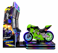 Machine d'arcade de course de moto à double écran, simulateur de mouvement, équipement de jeu pour centres de divertissement