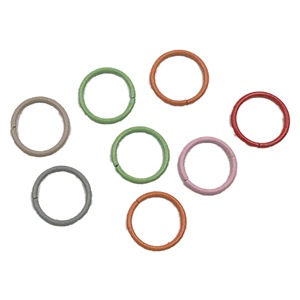Taodao – 100 pièces de bracelets et colliers en fer peint coloré, anneaux ouverts, matériel de bricolage pour la création de bijoux faits main - Product Image 5