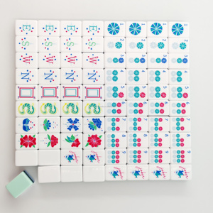 Ensemble <span class=keywords><strong>de</strong></span> Mahjong à la menthe <span class=keywords><strong>de</strong></span> 160 pièces avec étui, tuiles <span class=keywords><strong>de</strong></span> Mahjong américaines complètes, jeu <span class=keywords><strong>en</strong></span> acrylique style Art <span class=keywords><strong>Déco</strong></span>, cadeau pour femmes - Product Image 5