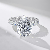 Bague de mariage en argent sterling 925 avec zircon en forme de poire taillé à la machine, style européen et américain, personnalisée, tendance, luxe léger, haut de gamme