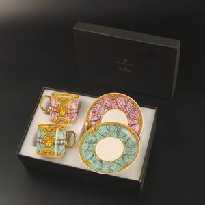 European Bone Porcelain Coffee Cups Ceramic Tea Cup Gold Painted Light Luxury Gift <b>Box</b> Packaging Wholesale for Restaurant - Product Image 2