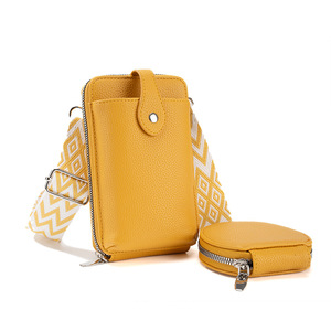 Outdoor Zipper <strong>Mobile</strong> Phone <strong>Bag</strong> One Size Shoulder Women's Style Faux Leather Phone Case <strong>Bags</strong> - Product Image 1