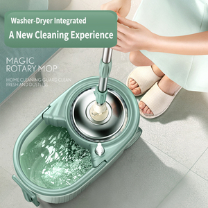 2025 Mới Dễ Dàng Làm Sạch Quay Lau Xô Giỏ Hàng Cho Hộ Gia Đình Sàn Làm Sạch Chất Lượng Cao Sợi Nhỏ <span class=keywords><strong>360</strong></span> Xoay Lau - Product Image 3