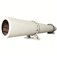 Séchoir à tambour unique à haut taux de déshydratation, machine de séchage horizontale à tambour rotatif, équipée d'un système complet de dépoussiérage