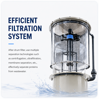Équipement d'aquaculture tout-en-un RAS : Écrémeur de protéines et fractionneur de mousse 30m³/h, haute efficacité, respectueux de l'environnement, pour eau de mer