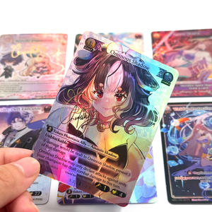 Cartes de jeu TCG personnalisées OEM, designs personnalisés, étoiles holographiques brillantes rares, cartes à collectionner d'anime, paquets de boosters, aléatoires - Product Image 3