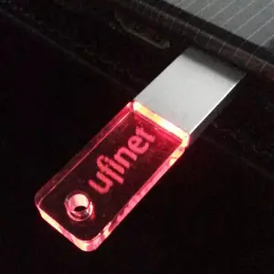 Memoria Plastic Usb Stick Pendrive Promocional Personalizado Led Memoria Usb Key Storage Device 4GB 8GB Flash Drive