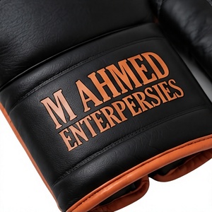 Guantes de Boxeo de Cuero Genuino, Guantes de Entrenamiento de Dedos Completos, Correa de Muñeca Ajustable, Equipo para Combates - Product Image 6