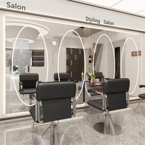 Silla de Estilismo Moderna Negra para Salón, Silla Hidráulica de Peluquería, Silla Tapizada de Belleza para Barbería - Product Image 2