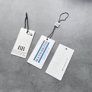 Etiquetas Colgantes de Papel Impresas Personalizadas Biodegradables al por Mayor - Etiquetas Minimalistas con Logotipo para Marcas de Trajes de Baño y Moda - Product Image 1