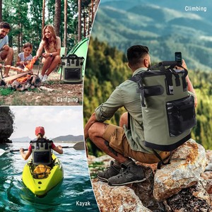 Kayak moderne vert design TPU sac fourre-tout avec logo personnalisé grande capacité étanche pour plage camping randonnée stockage des aliments - Product Image 3