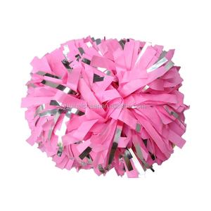 Nuevos pompones de plástico rosa para animadoras con suministro directo de fábrica - Product Image 4