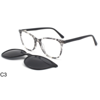 Lunettes de soleil œil de chat polarisées magnétiques, monture en acétate, légères, anti-lumière bleue, clipsables, pour femmes, extérieur, HIGO
