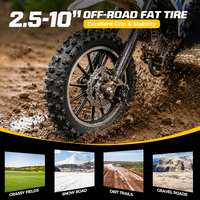 Fabricant vérifié, moto tout-terrain miniature pour jeunes de 50 cm3, 2 temps, capacité du réservoir de 1,5 L