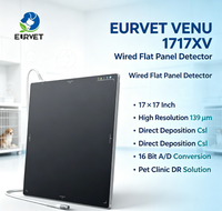 EURVET VENU 1717XV 1717 Détecteur plat filaire de type cassette certifié CE Classe II pour la mise en place de nouveaux systèmes DR vétérinaires