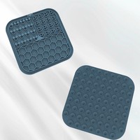 Tapis de léchage en silicone pour chien, assiette de nourriture lente pour animaux de compagnie, assiette de repas en silicone pour chat, tapis de distraction avec ventouse pour chien