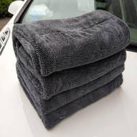Fournisseur professionnel serviette de séchage en microfibre tordue 1200gsm