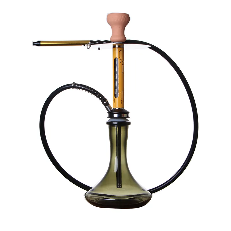 Fabrication chinoise nouveau Design narguilé chicha de luxe narguilé de grande taille avec matériau en acier inoxydable