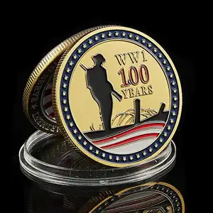 2020 무료 디자인 컬렉션 동전 청동 도금 양면 디자인 주문 도전 동전