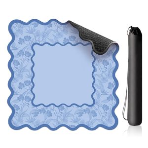 Manta para Mesa de Mahjong de 31.5 x 31.5 Pulgadas, Diseño BlueLace, Tapete para Juego de Mesa, Alfombra para Póker Doméstico - Product Image 1