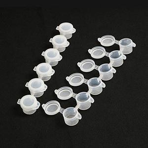 Boîtes de peinture acrylique miniatures en plastique vides de 2/3/5/10/15 ml, bandes de peinture réutilisables, mini pots de peinture vides en plastique avec couvercle - Product Image 6