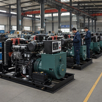 Generator Diesel Industri Rangka Terbuka 30kw Mesin Lister Grosir Pabrik Alternator Tembaga 100% Otomatis untuk Pengoperasian Berkelanjutan Jangka Panjang