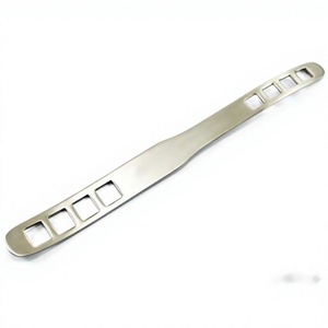 Espátula lingual fenestrada de doble punta Bruenings de 19 cm para otorrinolaringología, instrumento para la cavidad oral de Vaslcare - Product Image 1