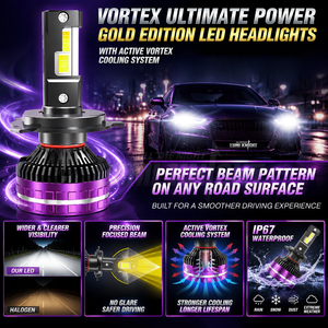 Ampoules de phares LED LUMI KNIGHT haute puissance 360W 75000LM H4 H7 H11 9005 Canbus sans erreur 6500K CSP 12V pour voitures - Product Image 2