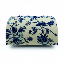 YASHVI EXPORTS Boîte à bijoux en tissu de coton imprimé et perlé, forme dôme, couleur et logo personnalisés, capacité 0-1L, taille sur mesure