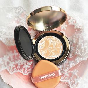 Multi Layer Plastic Custom Compact Powder case <b>Foundation</b> Blush Packaging Round Wholesale Containers Empty Cosmetic - Product Image 1