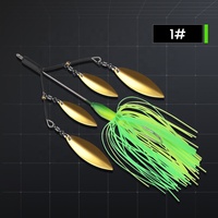 Umpan Buzzbait Chatterbait Berbunyi Menarik Ikan, Umpan Lempar Jauh untuk Memancing di Lepas Pantai, Umpan Spinner Reflektif dengan Rok Karet, Jig Pancing