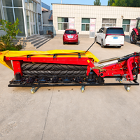 Yishan CE Fraise rotative à disques pour herbe et paillis, 6 disques, hauteur réglable, fiable, avec rouleau conditionneur et roulement à engrenages, haute productivité