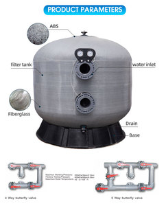 Usine En Gros Meilleure Façon Filtre À Sable Réservoir Filtre À Sable Traitement De L'eau pour <span class=keywords><strong>Piscine</strong></span> Commerciale - Product Image 5