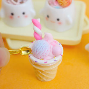 Mini Bolas de Resina con Forma de Bola de Nieve para Helado, Accesorios DIY para Juguetes de Comida, Decoraciones de Escenas, Materiales Creativos para Manualidades DIY - Product Image 2