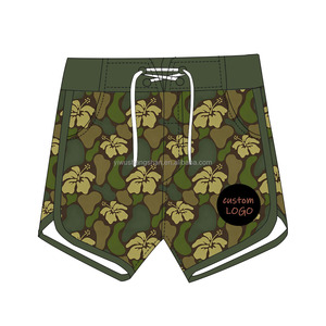 กางเกงว่ายน้ำสำหรับเด็กผู้ชายกางเกงขาสั้นเอวสูงพิมพ์ลายฮาวายสำหรับเด็กวัยหัดเดิน - Product Image 3