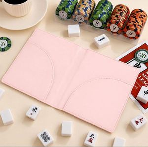 Foldable Premium Pu Leather Portable Stand Holder <b>Protector</b> Case Durable Game Accessories Mahjong <b>Card</b> Sleeve - Product Image 1