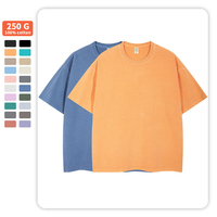 Wholesale Custom Logo Heavyweight 100% Cotton Acid Wash <strong>T</strong>-<strong>Shirt</strong> <strong>Oversized</strong> Vintage Hip Hop Style for Men Breathable Feature